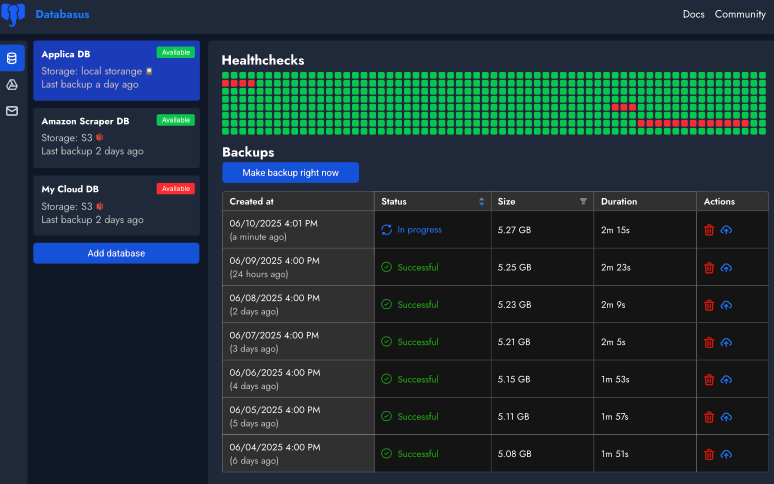 Databasus — 开源数据库备份与恢复管理平台