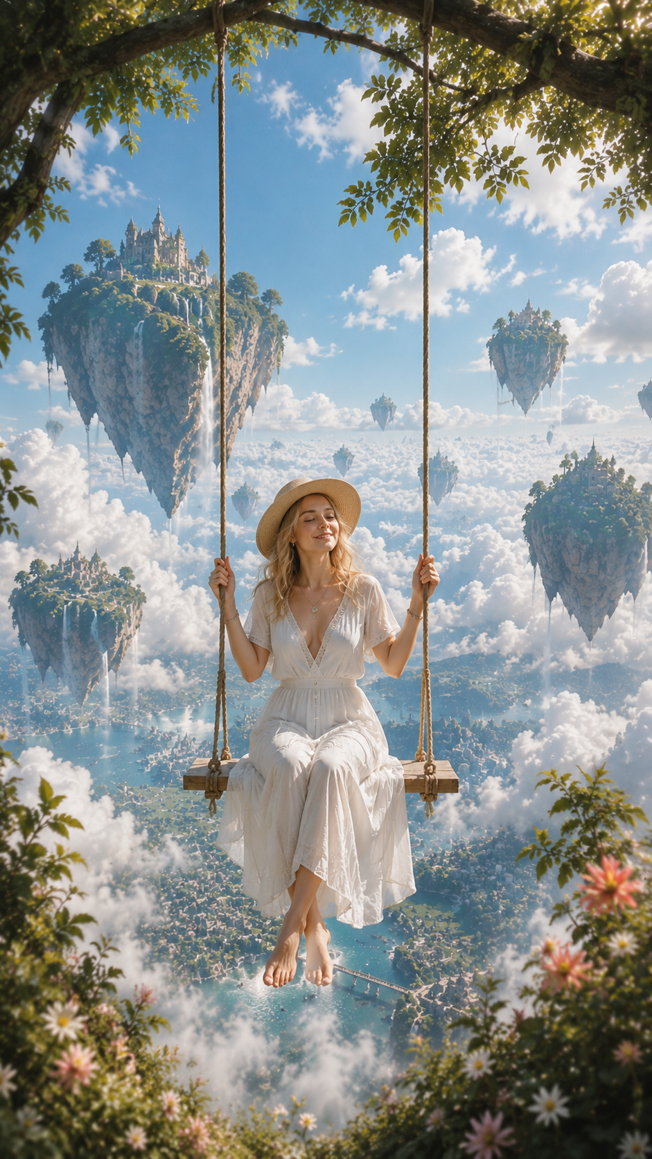 Sky Swing Travel Poster Template (Photoreal Surreal)