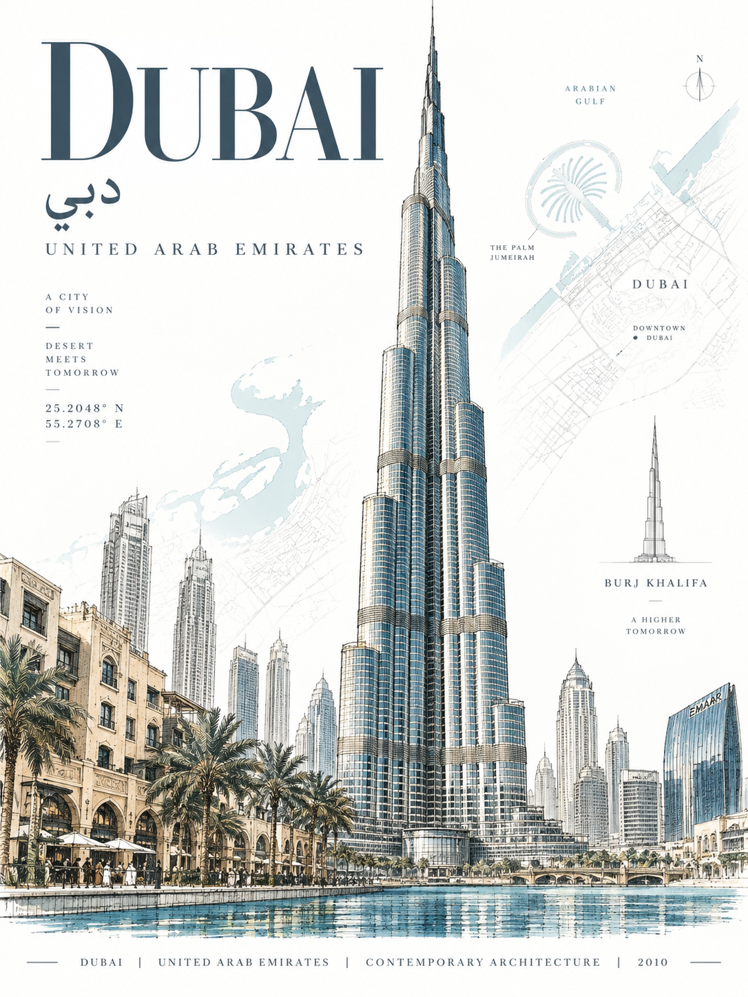 Collector-Grade Architectural Postcard Template (3:4)