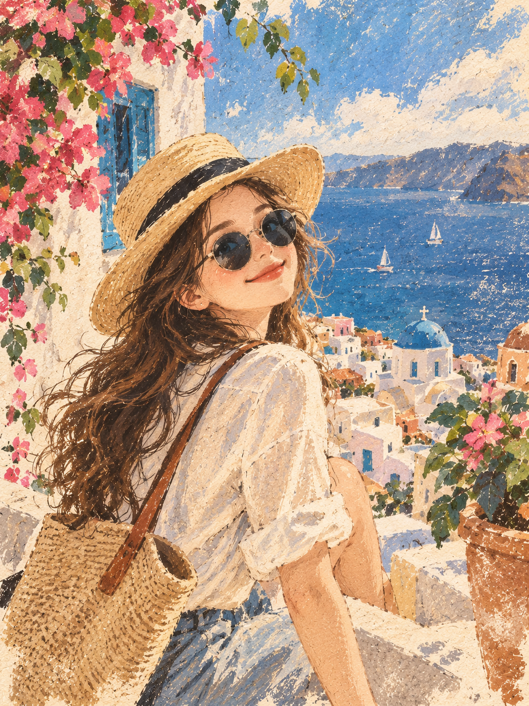 Contemporary Picture-Book Lifestyle Repaint (Photo Replacement, 3:4 Portrait)